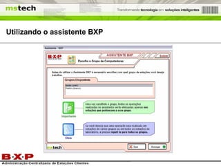 Utilizando o assistente BXP 