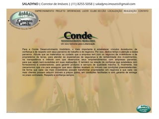 SALADYNO | Corretor de Imóveis | (11) 8255-5058 | saladyno.imoveis@gmail.com
 