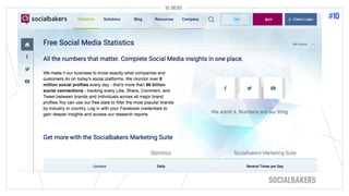 10 DICAS
#10
10 DICAS
SOCIALBAKERS
 