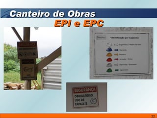 EPI e EPC Canteiro de Obras 
