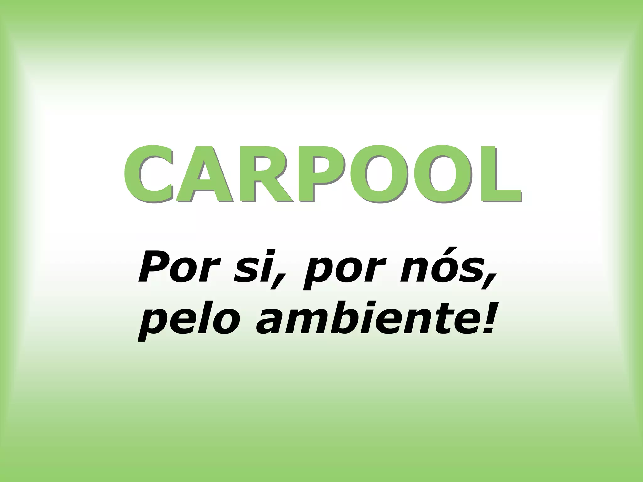 Apresentação do www.carpool.pt