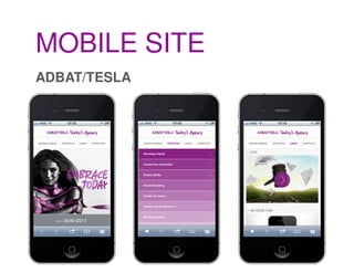 MOBILE SITE
ADBAT/TESLA
 