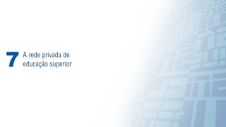 31
A rede privada de
educação superior
7
 