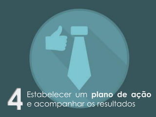 Estabelecer um plano de ação
e acompanhar os resultados
 