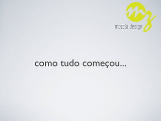 como tudo começou...
 