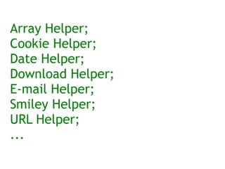 Array Helper; 