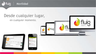 Movilidad
En cualquier lugar,
en cualquier momento
 
