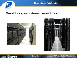 Máquinas Virtuais


Servidores, servidores, servidores...




                 Computação em Nuvem com PHP usando Zend Framework
 