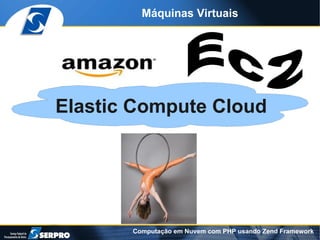 Máquinas Virtuais




Elastic Compute Cloud




       Computação em Nuvem com PHP usando Zend Framework
 