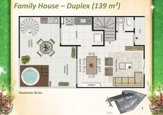 Family House – Duplex (139 m²)




 Pavimento Térreo
 