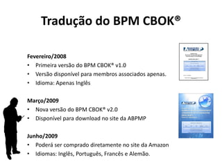Apresentação Coquetel ABPMP Brasil