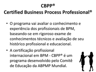 Apresentação Coquetel ABPMP Brasil