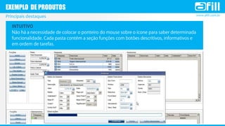 www.afill.com.brPrincipais destaques
EXEMPLO DE PRODUTOS
 