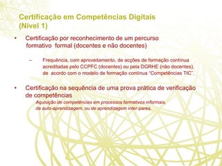 Certificação de Competências TIC