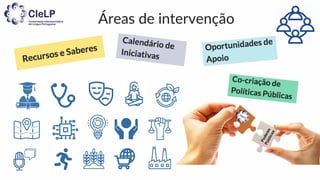 Áreas de intervenção
 