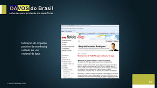 Indicação do impacto positivo de marketing  voltado ao uso racional da água 18 