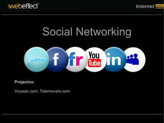 Internet Social Networking Projectos: Vousair.com, Telemoveis.com 