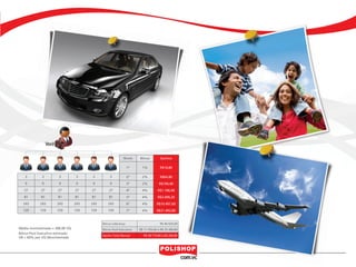 Você

                                                                          Níveis   Bônus         Ganhos

                                                                              1º     1%          R$10,80

                3             3            3     3     3         3            2º     2%          R$64,80
                9             9           9     9     9          9            3º     2%          R$194,40
               27            27           27    27    27        27            4º     4%         R$1.166,40
                81           81           81    81    81        81            5º     4%         R$3.499,20
               243           243          243   243   243      243            6º     4%        R$10.497,60
               729           729          729   729   729      729            7º     4%        R$31.492,80


                                                            Bônus Liderança                      R$ 46.926,00
           Média movimentada = 300,00 VQ                    Bônus Pool Executivo   R$ 11.793,60 a R$ 35.380,80
           Bônus Pool Executivo estimado
                                                            Ganho Total Mensal        R$ 58.719,60 a 82.306,80
           VB = 60% por VQ Movimentado




                                                                                                                           27


polly_opportunity_3_2012.indd 27                                                                                 16/05/2012 09:51:48
 