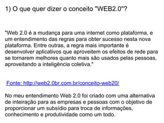 Apresentacao De Web 2 0 - Atividade 2