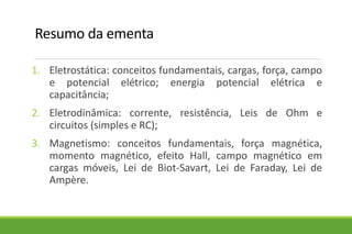 Eletricidade e Magnetismo - Física 3 para Engenharias | PDF