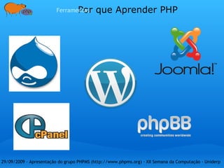 O PHP PHP: Hypertext Preprocessor 