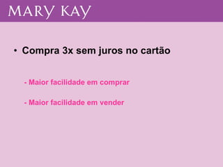 Compra 3x sem juros no cartão - Maior facilidade em comprar  - Maior facilidade em vender 