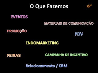 O Que Fazemos
 