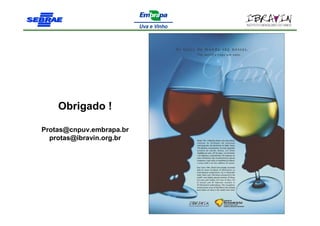 Obrigado !

Protas@cnpuv.embrapa.br
  protas@ibravin.org.br
 