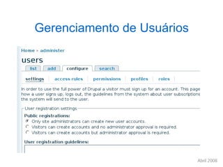 Gerenciamento de Usuários 