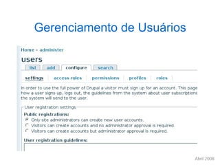 Gerenciamento de Usuários 