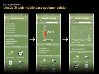 CASE 1: Smart Home
Versão 3) web mobile para qualquer celular
 