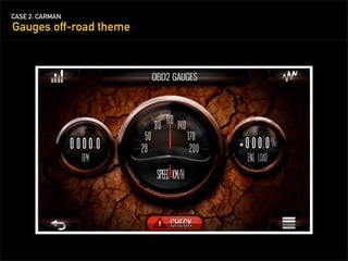 CASE 2: CARMAN
Gauges off-road theme
 