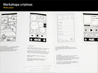 Workshops criativos
Media player
 