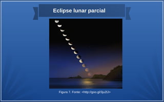 Eclipse lunar parcial
Figura 7. Fonte: <http://goo.gl/3ju2lJ>
 