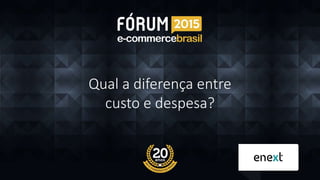 Qual a diferença entre
custo e despesa?
 