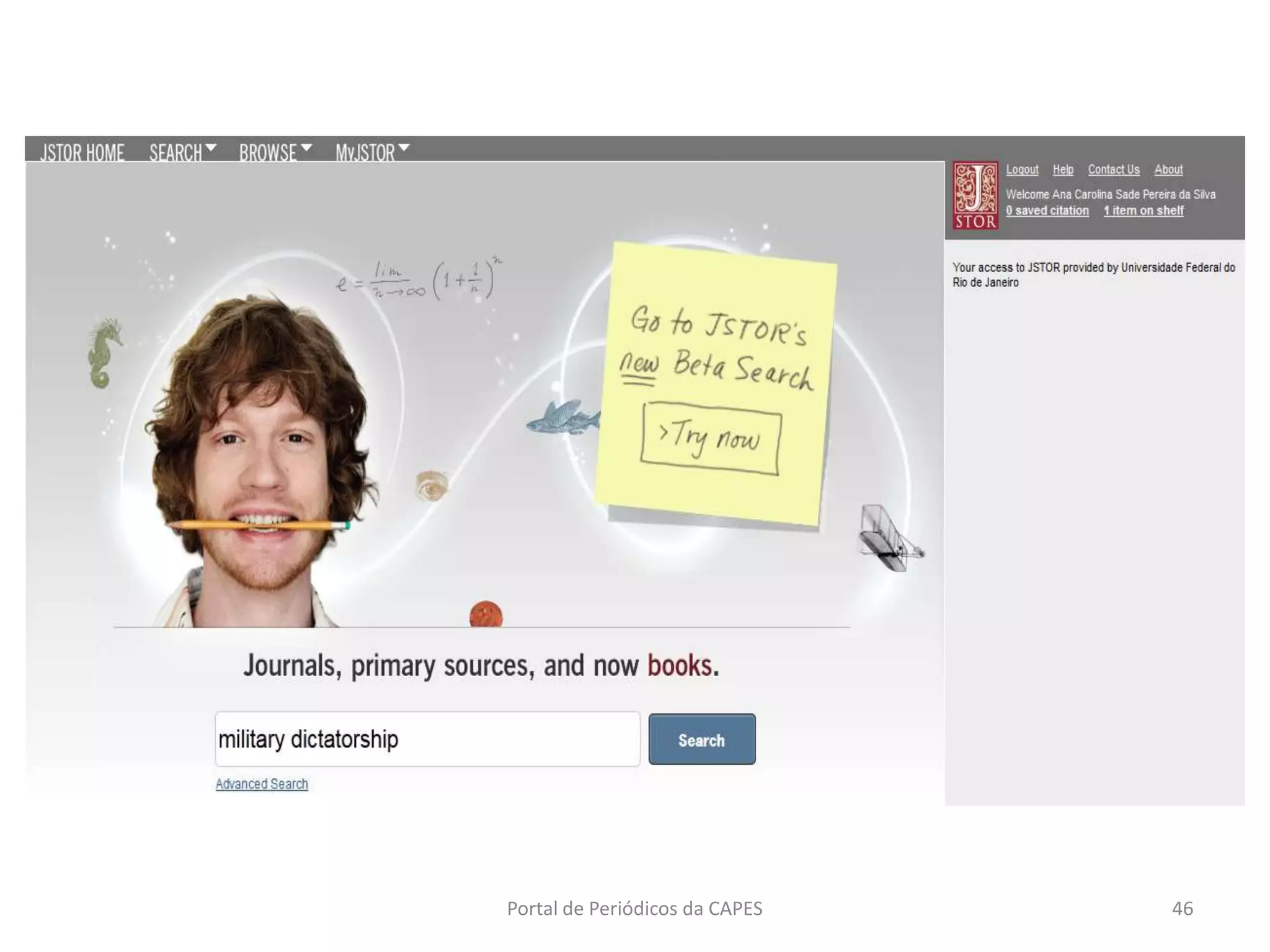 Portal de Periódicos da CAPES 46
 