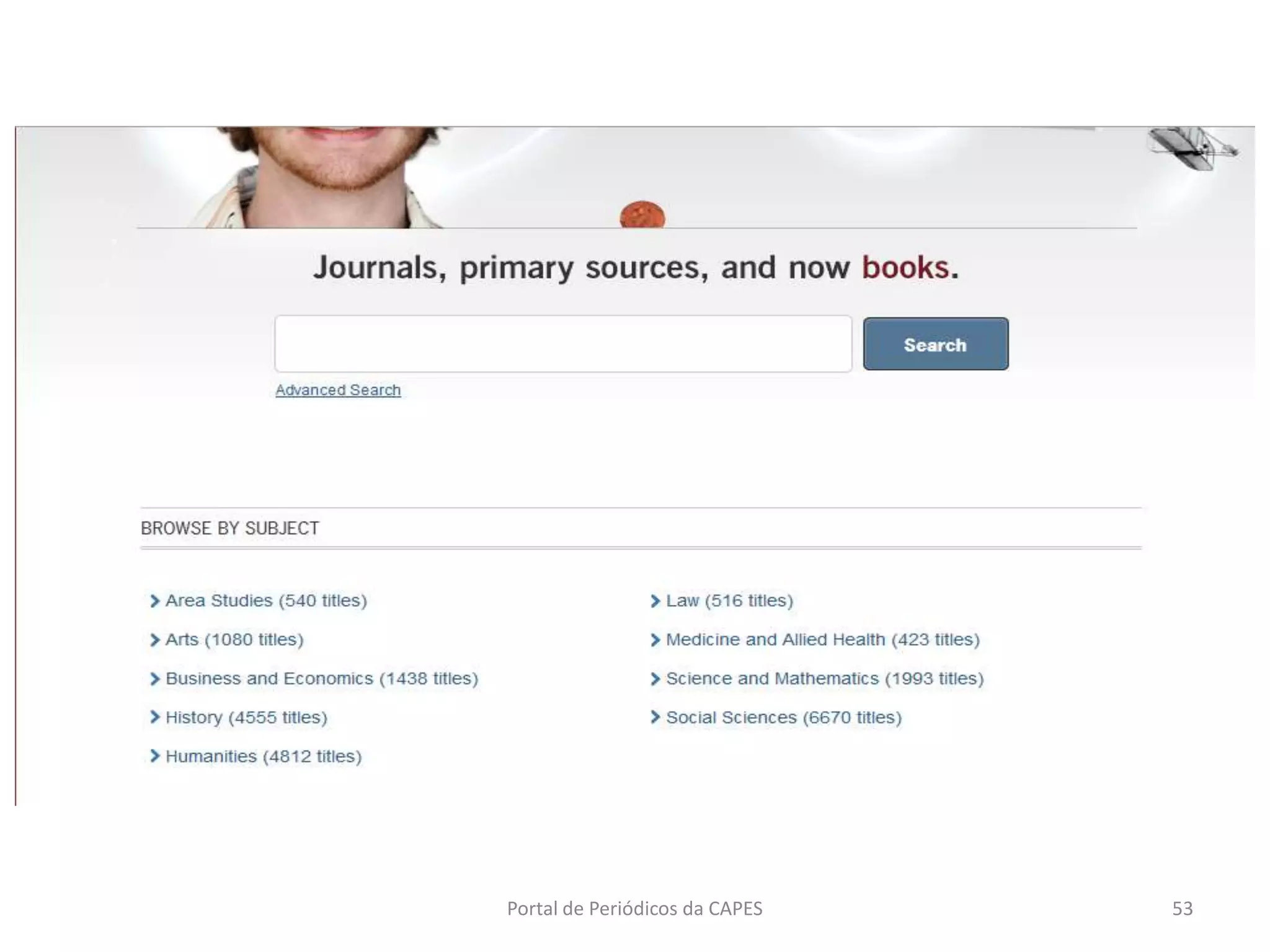 Portal de Periódicos da CAPES 53
 