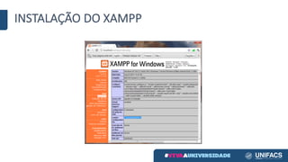 INSTALAÇÃO	DO	XAMPP
 