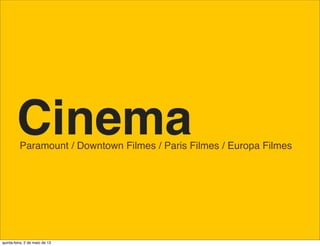 TV Globo

Aplicativo Ipad para seleção de elenco
quinta-feira, 9 de janeiro de 14

 