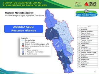CONTEXTOS DA AGRICULTURA NO
PLANO DIRETOR DA BACIA DO VELHAS
 