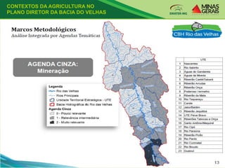 CONTEXTOS DA AGRICULTURA NO
PLANO DIRETOR DA BACIA DO VELHAS
 
