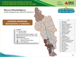 CONTEXTOS DA AGRICULTURA NO
PLANO DIRETOR DA BACIA DO VELHAS
 
