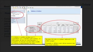 Nova DCTFPrev
• Fluxo para geração da DCTFPrev
- Consulta dos débitos apurados
- Consulta dos créditos disponíveis (a vinculação será feita
pelo sistema do próprio contribuinte ou utilizando o
módulo web)
- Emissão de DARF (somente será permitida a emissão de
DARF relativo aos débitos apurados para a DCTF do
período)
- Envio da DCTF (Encerramento da Folha)
 