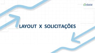 LAYOUT X SOLICITAÇÕES
 