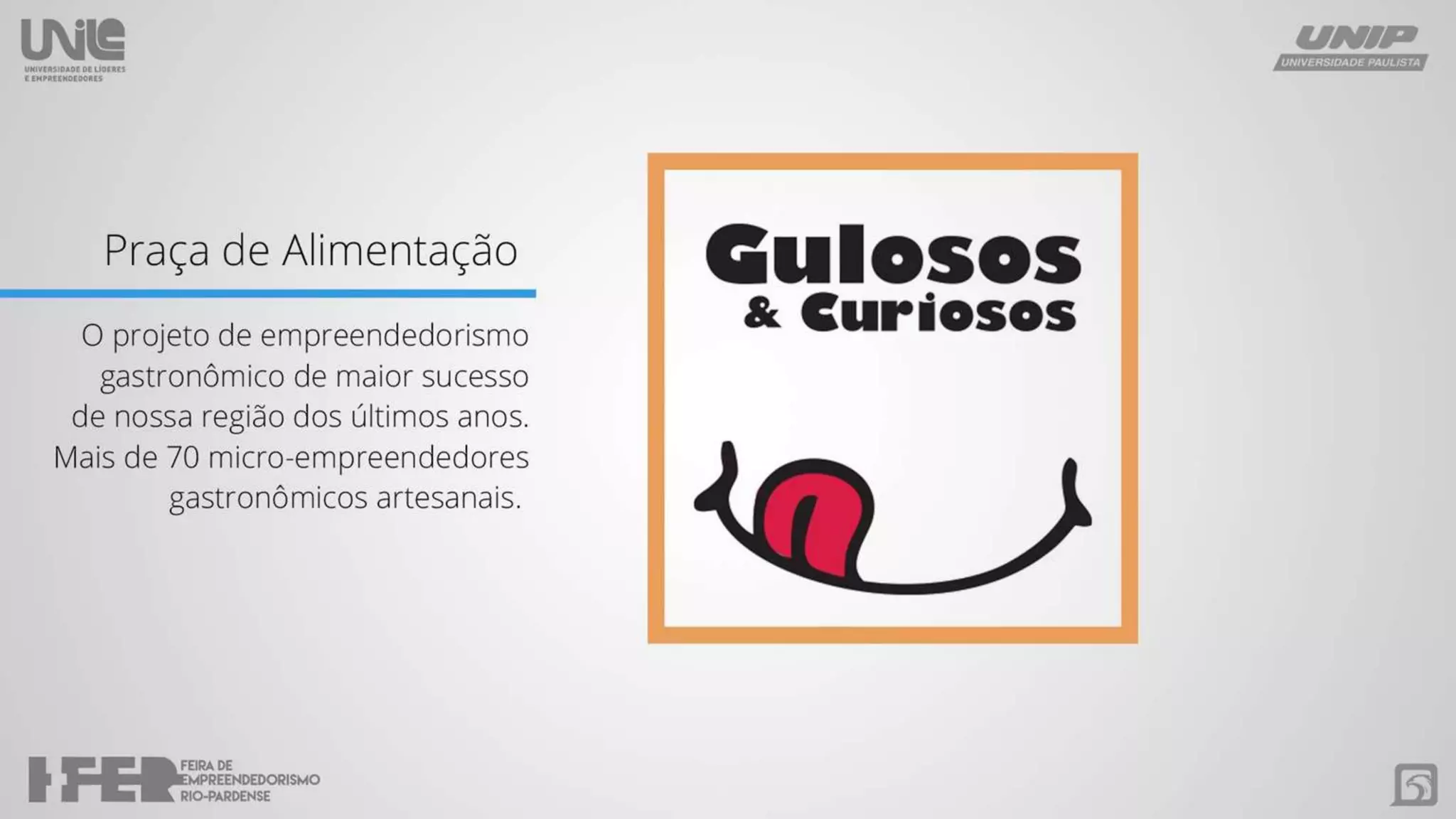 Apresentação - 1ª FER - Feira de Empreendedorismo Rio-pardense