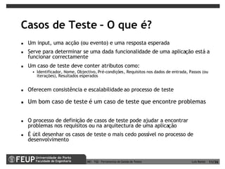 Ferramentas de Gestão de Testes