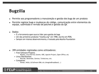 Ferramentas de Gestão de Testes