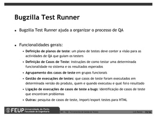 Ferramentas de Gestão de Testes