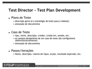 Ferramentas de Gestão de Testes