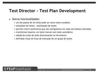 Ferramentas de Gestão de Testes